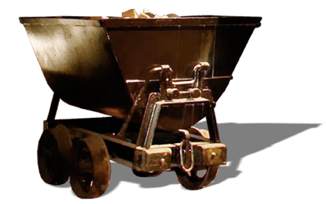 Wagon to transport cinnabar. Almaden mines